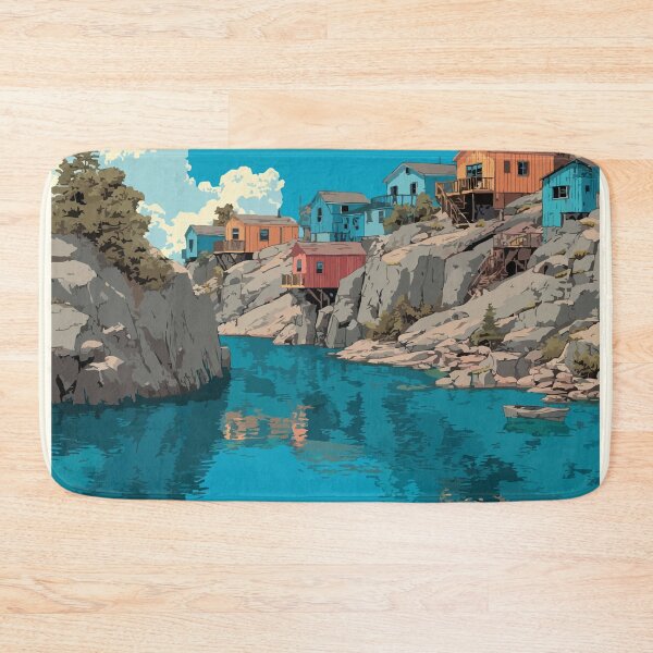 Item preview, Flin Flon Manitoba Mining Town | Creighton Scenery Art Print designed and sold by TuncGK.
