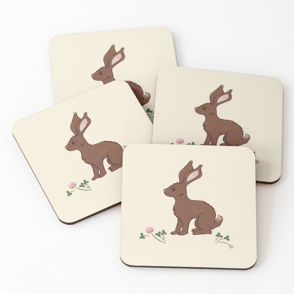 Item preview, Rabbit with clovers designed and sold by GrackleGlade.