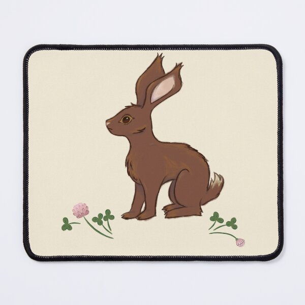 Item preview, Rabbit with clovers designed and sold by GrackleGlade.