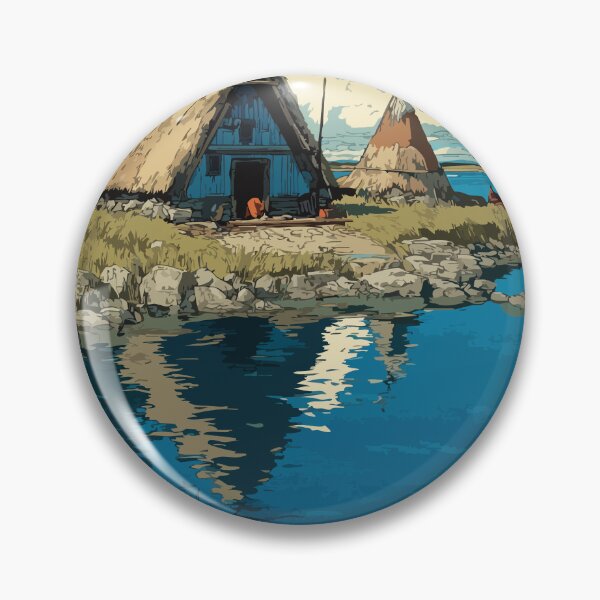 Item preview, Gimli Manitoba Icelandic Heritage | Lake Winnipeg Art Print designed and sold by TuncGK.