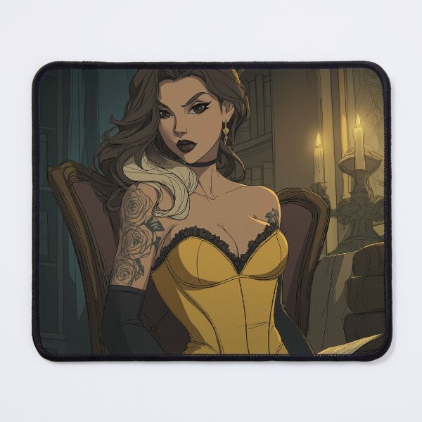 Item preview, book girl designed and sold by CursedbyLilith.