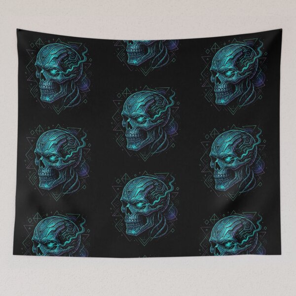 Item preview, Synthetic Skull with Triangular Frame designed and sold by LaNadaYFundante.