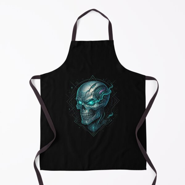 Item preview, Tech Skull with Teal Flare designed and sold by LaNadaYFundante.