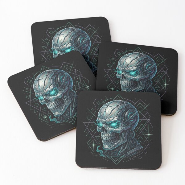 Item preview, Cyber Skull with Star Grid designed and sold by LaNadaYFundante.