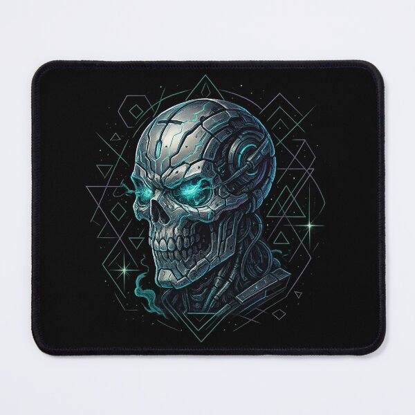 Item preview, Cyber Skull with Star Grid designed and sold by LaNadaYFundante.