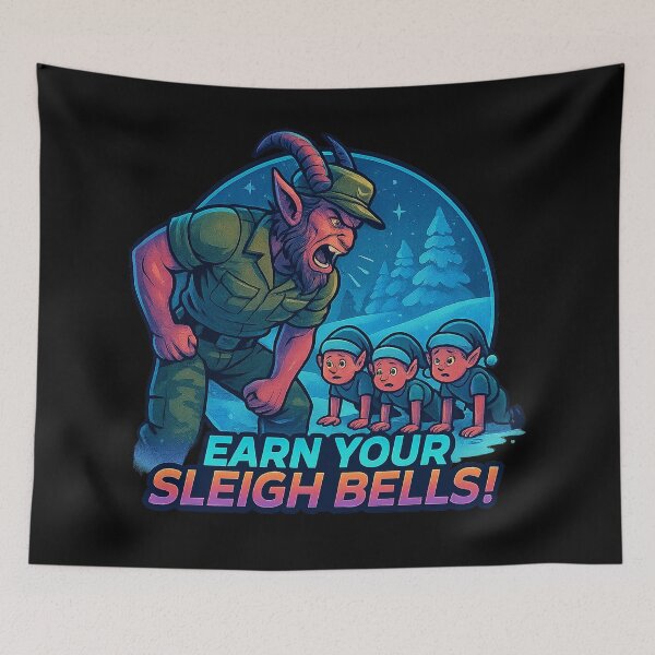 Item preview, Earn Your Sleigh Bells – Drill Sergeant Reindeer & Christmas Elf Bootcamp designed and sold by AddictiveDesign.