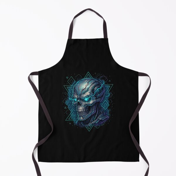 Item preview, Android Skull with Geometric Halo designed and sold by LaNadaYFundante.