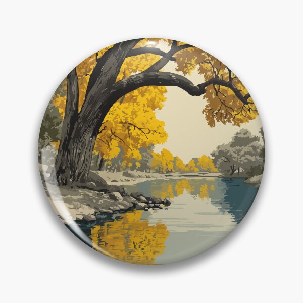 Item preview, Kildonan Park Winnipeg | River Scenery Art Print designed and sold by TuncGK.