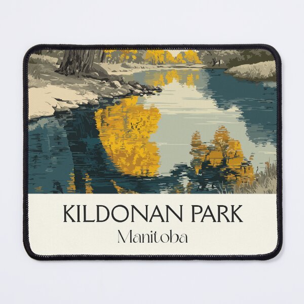 Item preview, Kildonan Park Winnipeg | River Scenery Art Print designed and sold by TuncGK.