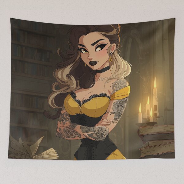 Item preview, emo book girl designed and sold by CursedbyLilith.