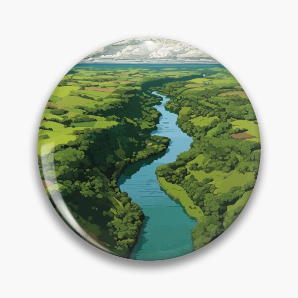 Item preview, La Riviere Manitoba | Red River Scenic View Art Print designed and sold by TuncGK.