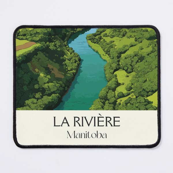 Item preview, La Riviere Manitoba | Red River Scenic View Art Print designed and sold by TuncGK.