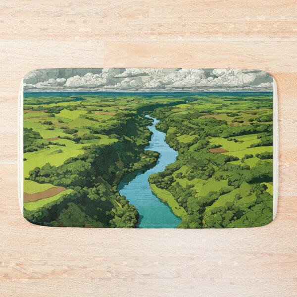 Item preview, La Riviere Manitoba | Red River Scenic View Art Print designed and sold by TuncGK.