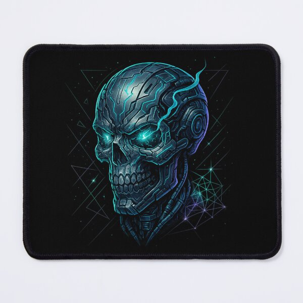Item preview, Cyber Profile Skull with Neon Glow designed and sold by LaNadaYFundante.