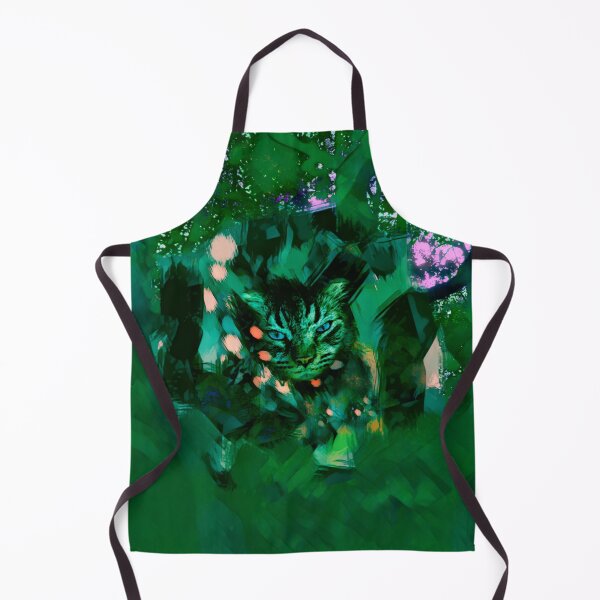Item preview, MY MAGICAL AUTUMN - CAT IN TREE IN SHADES OF SHAMROCK AND EMERALD GREEN, TEAL,ORANGE AND PINK designed and sold by Most1234.