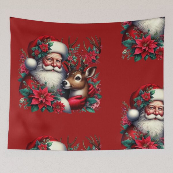 Item preview, Santa and his reindeer designed and sold by Shamrock12345.