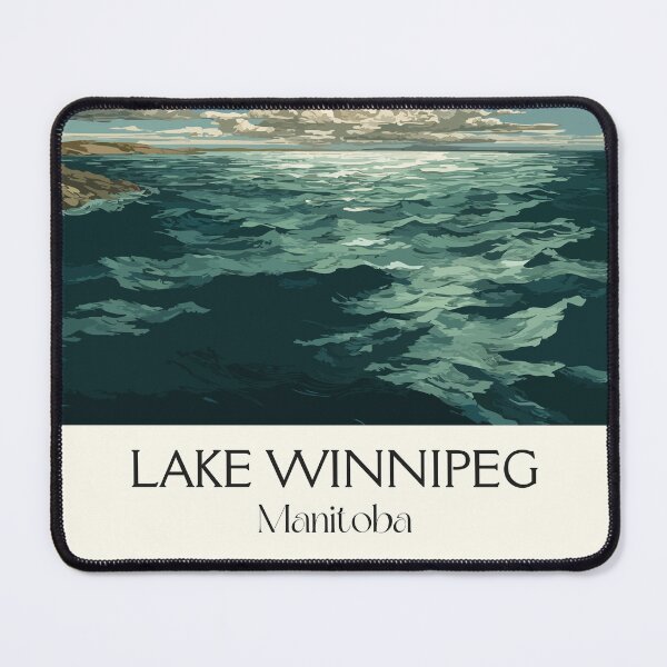 Item preview, Lake Winnipeg Manitoba | Scenic Lake Scenery Art Print designed and sold by TuncGK.