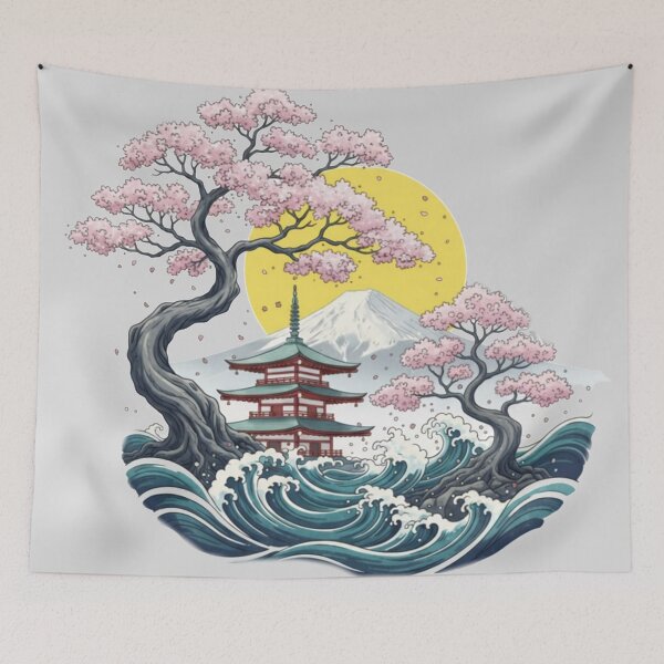 Item preview, Pagoda in the Storm designed and sold by MoreDeo.