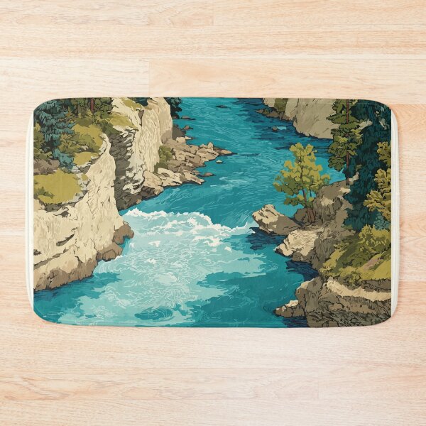 Item preview, Leaf Rapids Manitoba | Wilderness Scenic View Art Print designed and sold by TuncGK.
