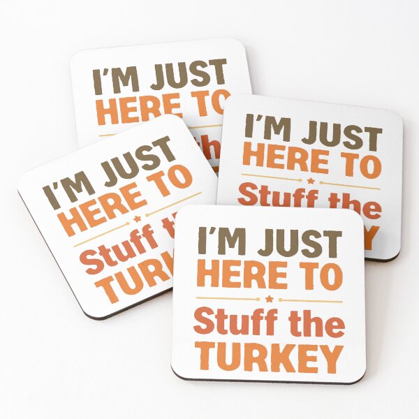 Item preview, "I'm Just Here to Stuff The Turkey" T‑Shirt | Funny Thanksgiving Adult Humor | Friendsgiving Party Tee | Cheeky Turkey Day Outfit ​ designed and sold by GAIDREDA.