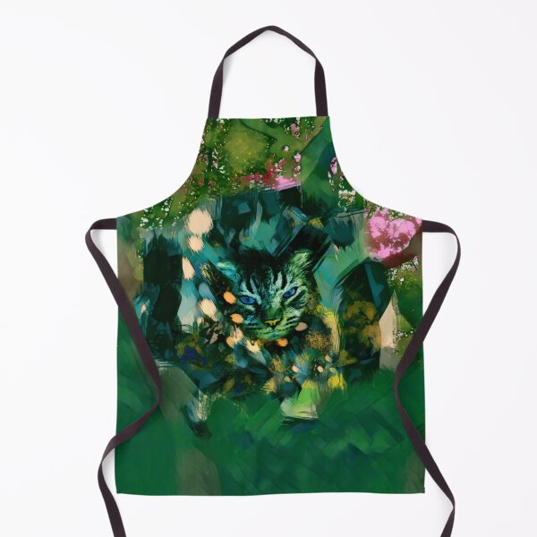 Item preview, MY MAGICAL AUTUMN - CAT IN TREE IN SHADES OF TEAL, DARK GREEN, PINK AND ORANGE designed and sold by Most1234.