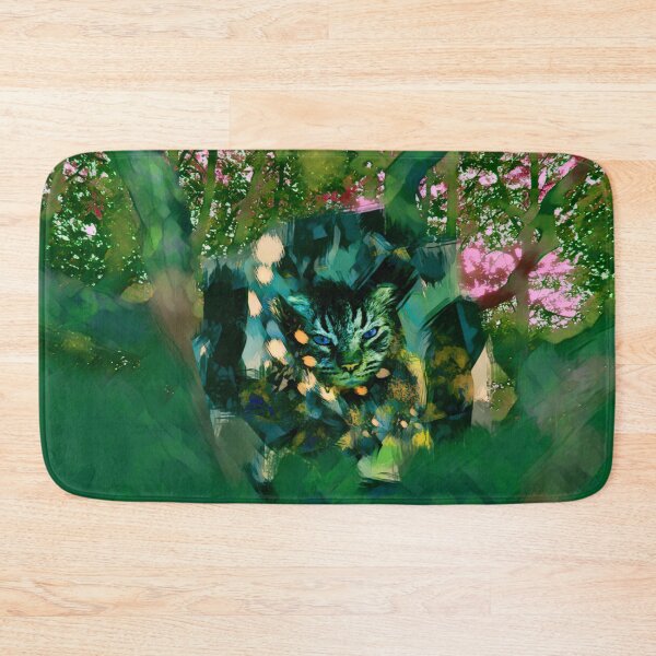 Item preview, MY MAGICAL AUTUMN - CAT IN TREE IN SHADES OF TEAL, DARK GREEN, PINK AND ORANGE designed and sold by Most1234.