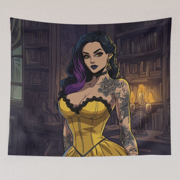 Item preview, emo book girl designed and sold by CursedbyLilith.