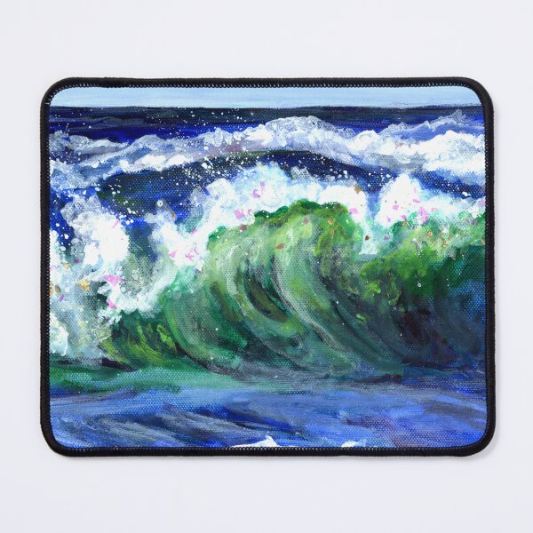 Item preview, Beach Wave Painting designed and sold by ArtByKiraQuinn.