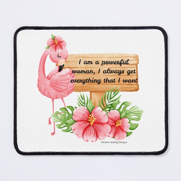 Item preview, Pink flamingo I am a powerful woman designed and sold by PalomaHealing24.