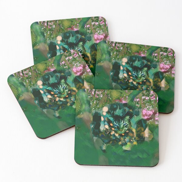 Item preview, MY MAGICAL AUTUMN - CAT IN TREE IN SHADES OF PALE GREEN, PALE BURGUNDY, BLUE, ORANGE AND PINK designed and sold by Most1234.