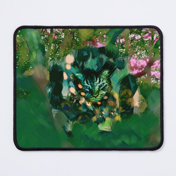 Item preview, MY MAGICAL AUTUMN - CAT IN TREE IN SHADES OF PALE GREEN, PALE BURGUNDY, BLUE, ORANGE AND PINK designed and sold by Most1234.