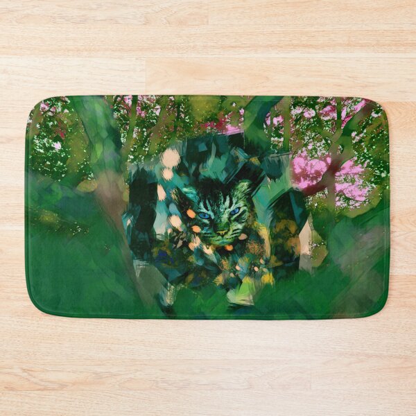 Item preview, MY MAGICAL AUTUMN - CAT IN TREE IN SHADES OF PALE GREEN, PALE BURGUNDY, BLUE, ORANGE AND PINK designed and sold by Most1234.