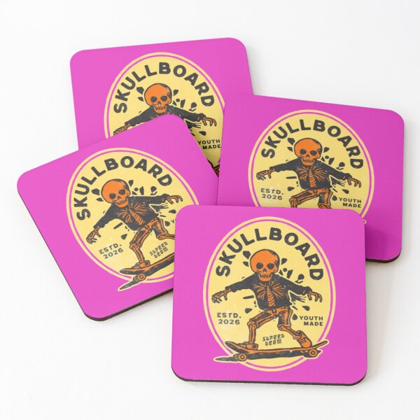 Item preview, Skullboard – Retro Skeleton Skate Rider designed and sold by WAKYSHOP.