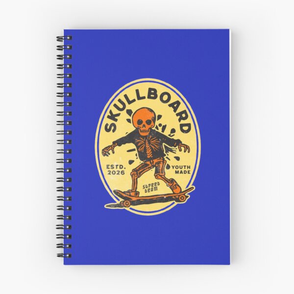 Item preview, Skullboard – Retro Skeleton Skate Rider designed and sold by WAKYSHOP.