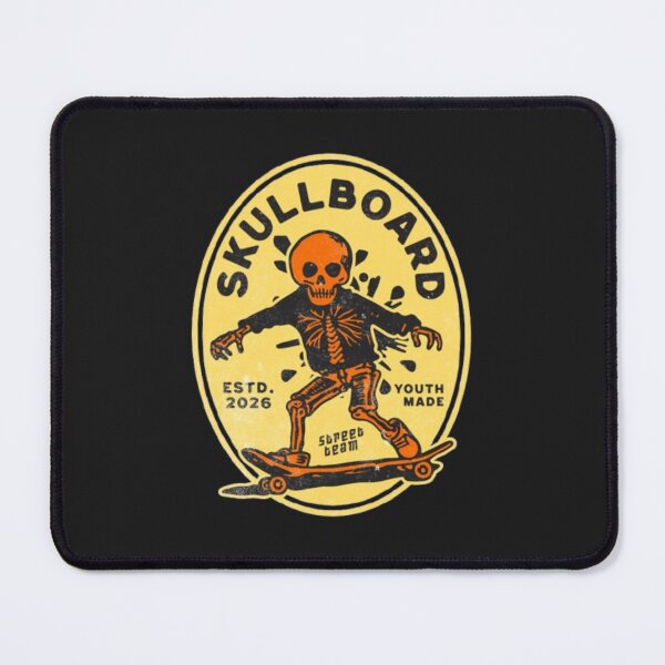 Item preview, Skullboard – Retro Skeleton Skate Rider designed and sold by WAKYSHOP.
