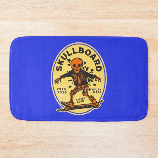 Item preview, Skullboard – Retro Skeleton Skate Rider designed and sold by WAKYSHOP.
