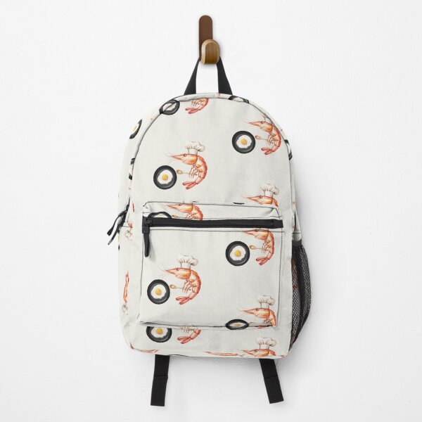 Item preview, Cute Watercolor Shrimp Chef Cooking Egg designed and sold by Verycutethings.