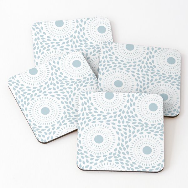 Item preview, Parhelion - Llueva o haga sol - azul y blanco designed and sold by Stephanie Fiona Design.