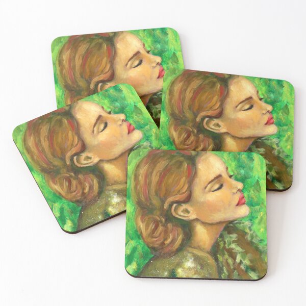 Item preview, Nordic Forest Woman Portrait  designed and sold by ArtByKiraQuinn.