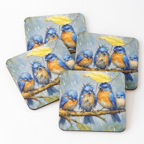 Item preview, Birds Trying to Stay Dry in the Rain designed and sold by CarolM.