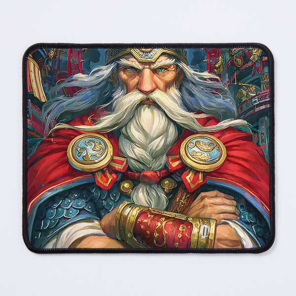 Item preview, Majestic Viking Warrior in Lavish Fantasy Setting designed and sold by Artessie.