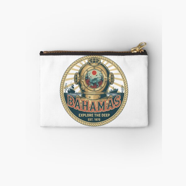 Item preview, Bahamas Deep Sea Retro Dive - Vintage Nautical Explorer & Turtle Design designed and sold by Wear Sculpt.
