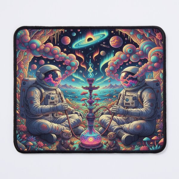 Item preview, Psychedelic Astronauts Smoking Hookah in Space designed and sold by Studio-DeLuz.