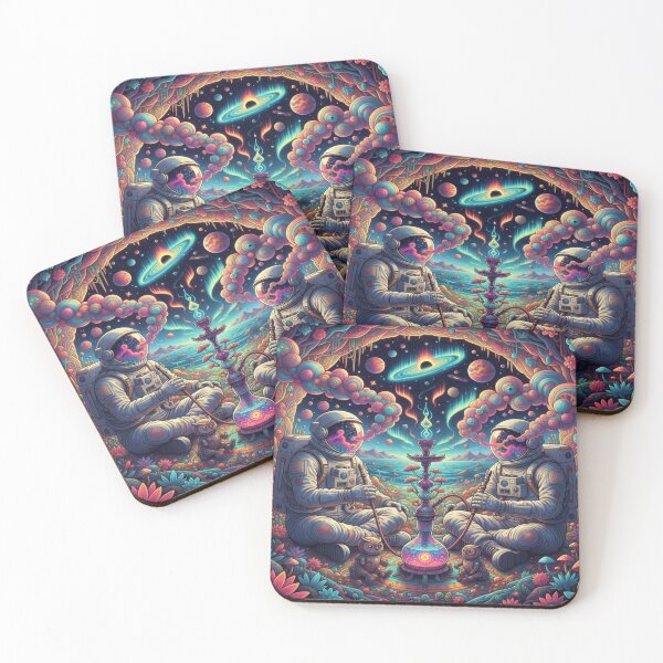 Item preview, Psychedelic Astronauts Smoking Hookah in Space designed and sold by Studio-DeLuz.