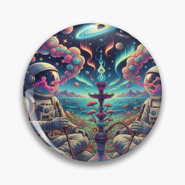 Item preview, Psychedelic Astronauts Smoking Hookah in Space designed and sold by Studio-DeLuz.