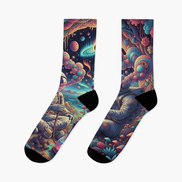 Item preview, Psychedelic Astronauts Smoking Hookah in Space designed and sold by Studio-DeLuz.