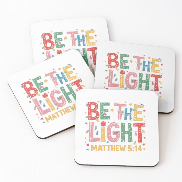 Item preview, be the light, holly sign, catholic t-shirt, cheerfull spirit, God child designed and sold by infografikapp.