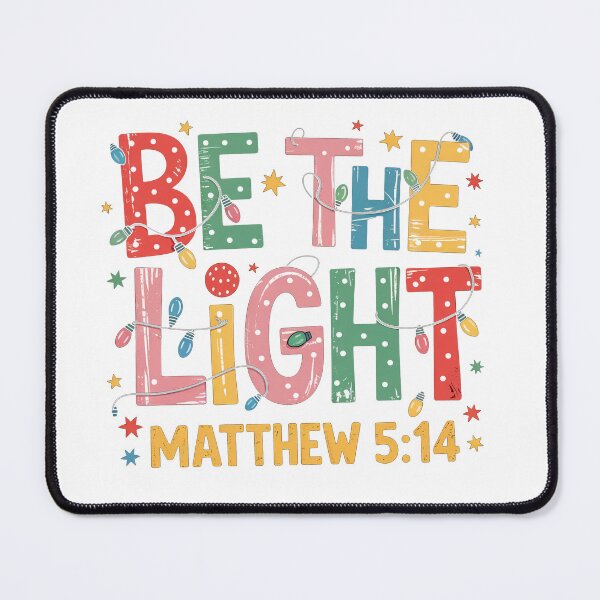 Item preview, be the light, holly sign, catholic t-shirt, cheerfull spirit, God child designed and sold by infografikapp.