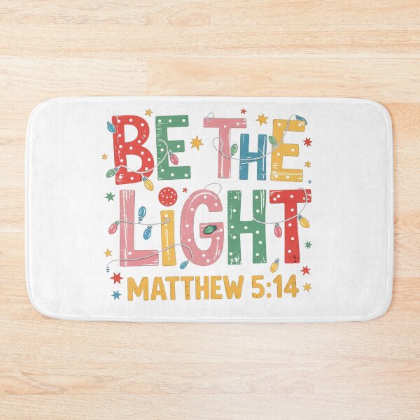 Item preview, be the light, holly sign, catholic t-shirt, cheerfull spirit, God child designed and sold by infografikapp.