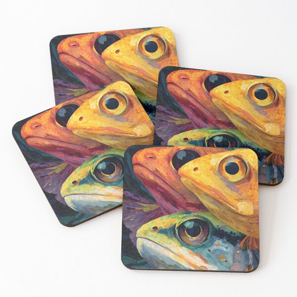Item preview, Vibrant Trio of Colorful Textured Fish designed and sold by daila70.
